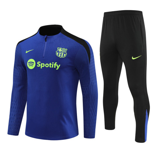 Barcelona  Tracksuit 24/25 Blue Quater Zip Training Kit