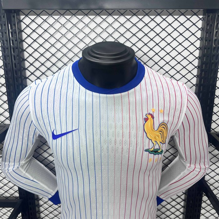 2024 France Away Long Sleeve Kit Player Version French football