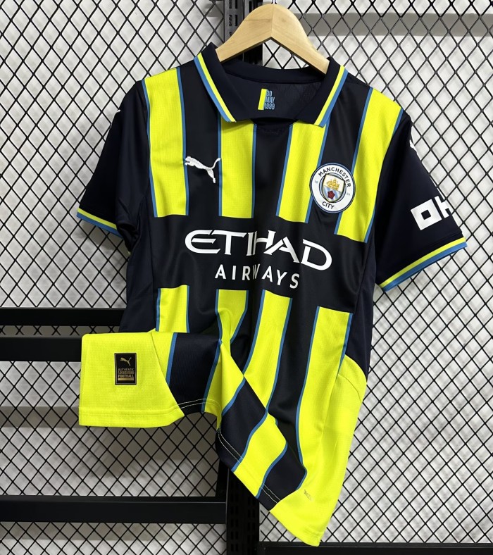 24-25 Manchester City Away Kit Jersey