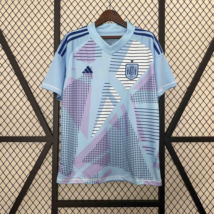 2024 Spain spanien Goalkeeper Blue jersey