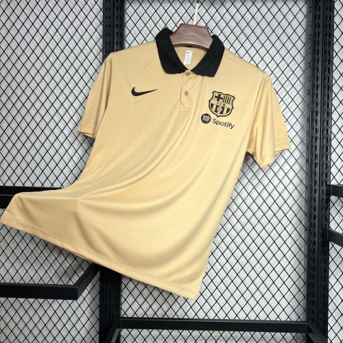 24-25 Barcelona jersey Yellow POLO Shirt