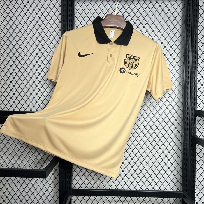 24-25 Barcelona jersey Yellow POLO Shirt