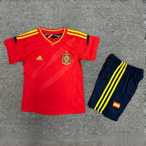 2012 Spain Home Retro Kid Kits para niños
