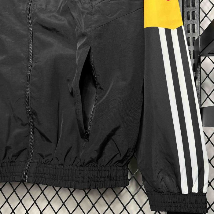 2024 Germany Originals Track Black Windbreaker Jacket