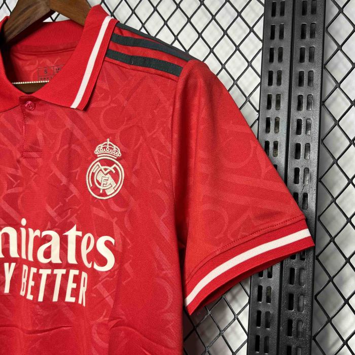 Real Madrid Red Football Kit Apparel 2024/25