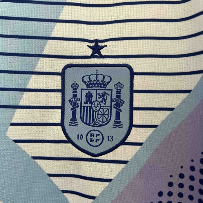 2024 Spain spanien Goalkeeper Blue jersey