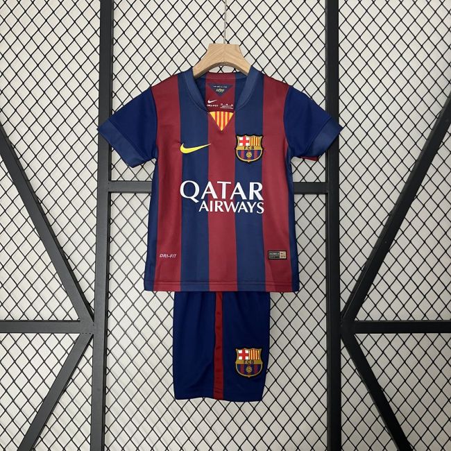 Barcelona Jersey 2014/15 Home Retro Kids Kits Neymar/Messi