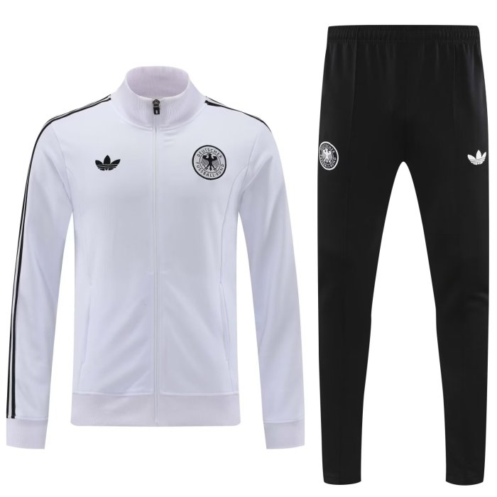 2024 Germany Long Sleeve Tracksuit White Jacket