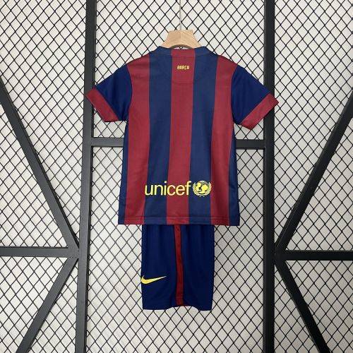 Barcelona Jersey 2014/15 Home Retro Kids Kits Neymar/Messi