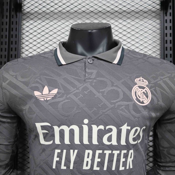 24-25 Real Madrid Third Long Sleeve Kit Player Version