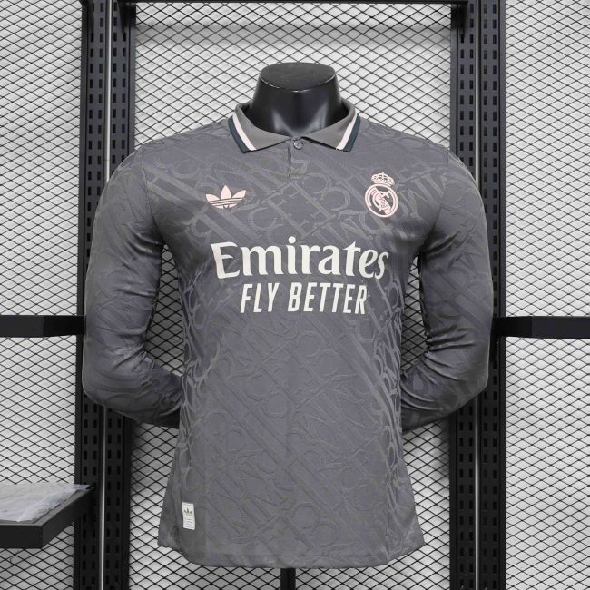 24-25 Real Madrid Third Long Sleeve Kit Player Version