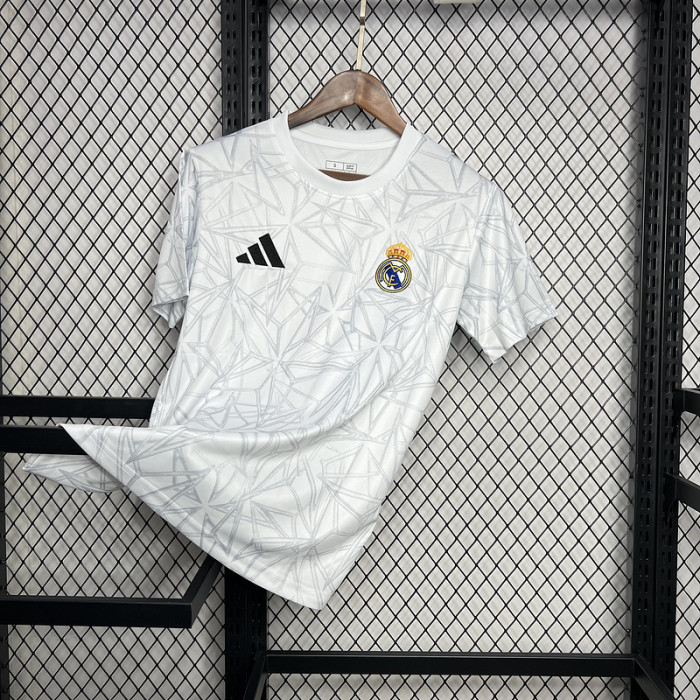 24-25 Real Madrid Pre-match White Training Kit