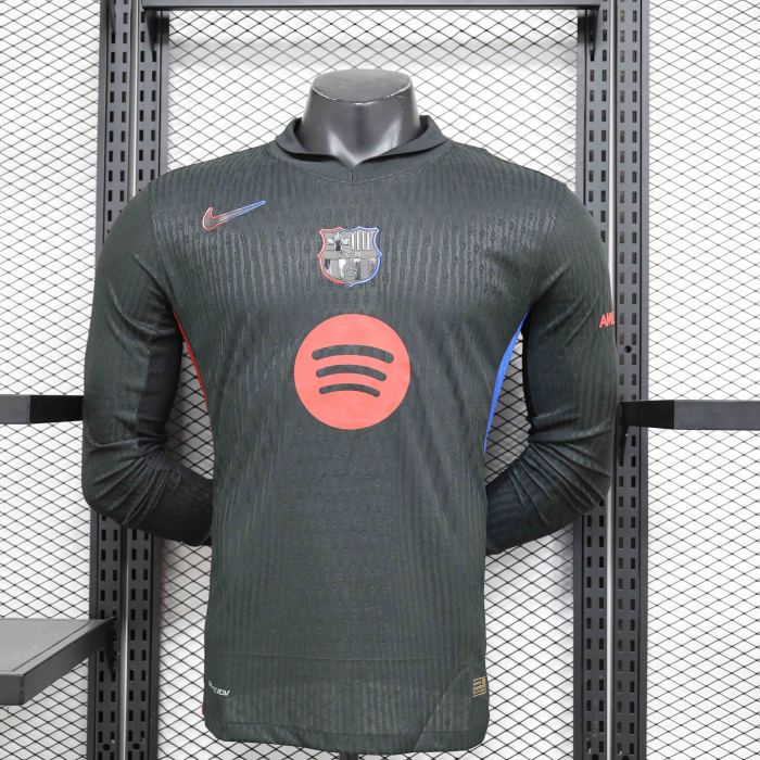 24-25 Barcelona Away Long Sleeve Kit Player Version