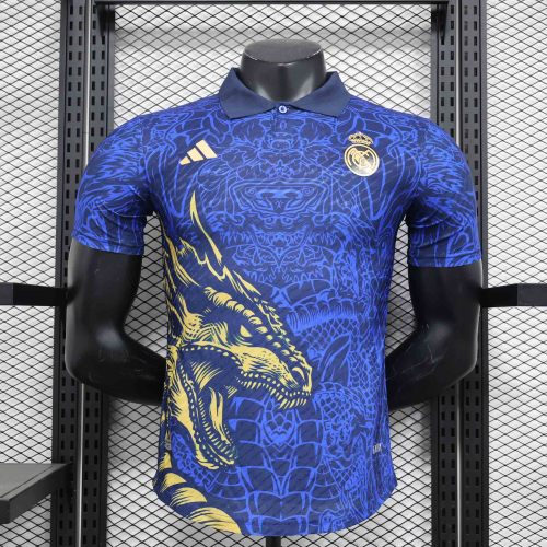 24-25 Real Madrid Dragon Special Edition Kit Blue Player Version