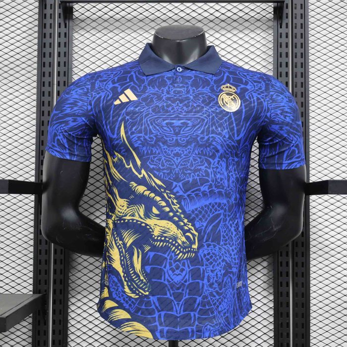24-25 Real Madrid Dragon Special Edition Kit Blue Player Version