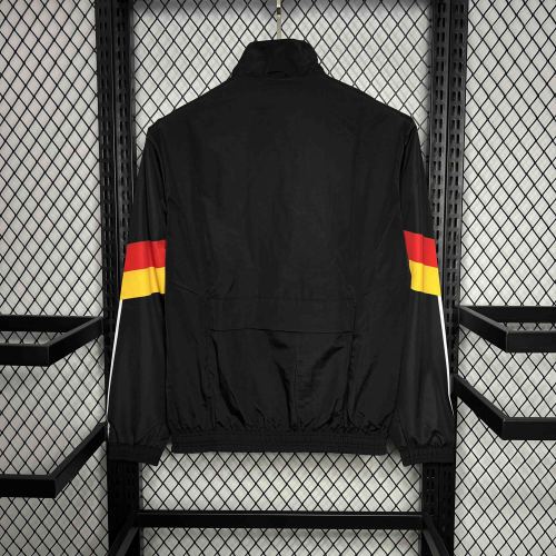 2024 Germany Originals Track Black Windbreaker Jacket