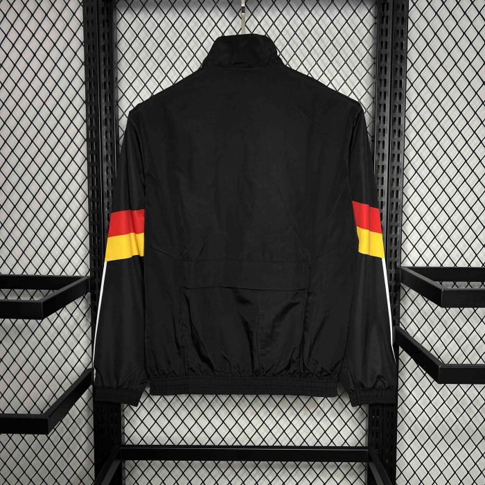2024 Germany Originals Track Black Windbreaker Jacket