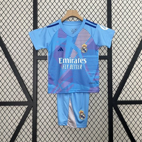 Real Madrid Goalkeeper jersey Kids Kits 2024-25