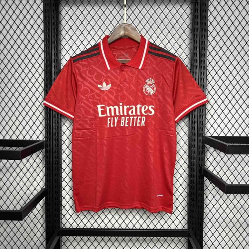 Real Madrid Red Football Kit Apparel 2024/25