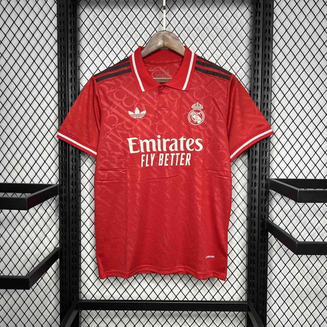 Real Madrid Red Football Kit Apparel 2024/25