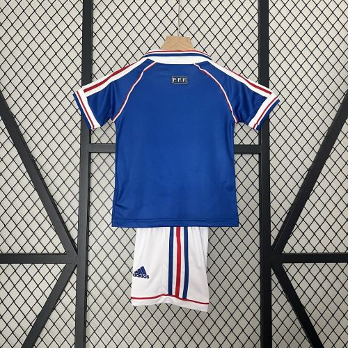 1998 France Home Kids Retro Kits World Cup French football