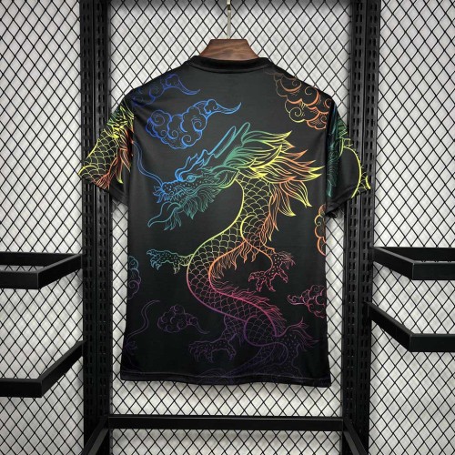 24-25 Real Madrid Rainbow Dragon Black Jersey