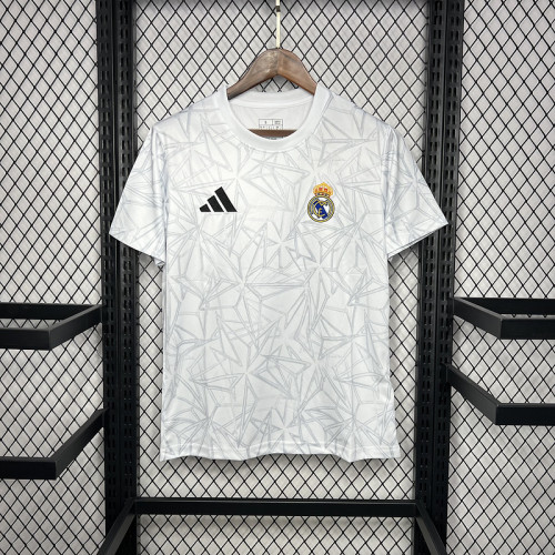 24-25 Real Madrid Pre-match White Training Kit