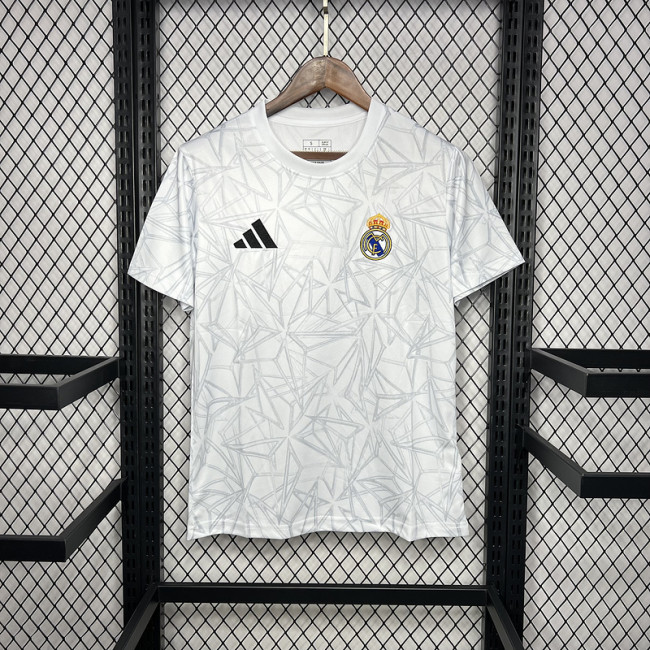 24-25 Real Madrid Pre-match White Training Kit
