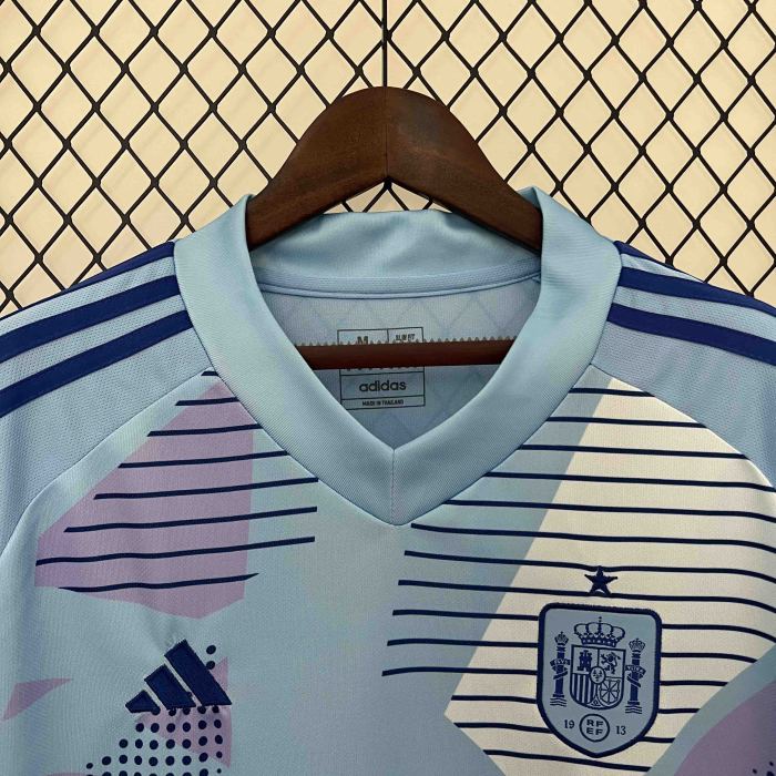 2024 Spain spanien Goalkeeper Blue jersey