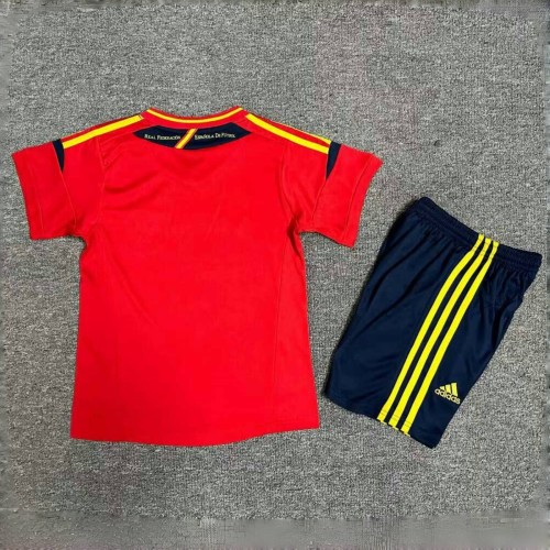 2012 Spain Home Retro Kid Kits para niños