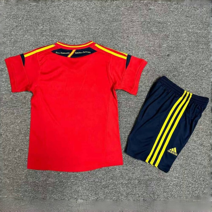2012 Spain Home Retro Kid Kits para niños