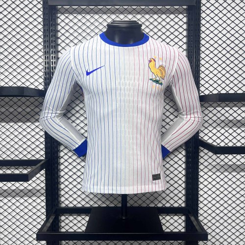 2024 France Away Long Sleeve Kit Player Version French football