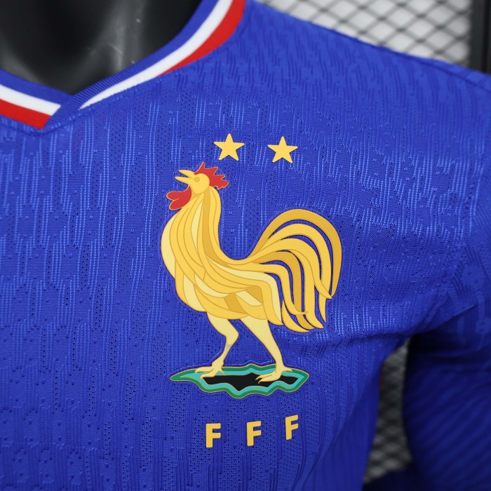 2024 France Home Long Sleeve Kit Player Version French football