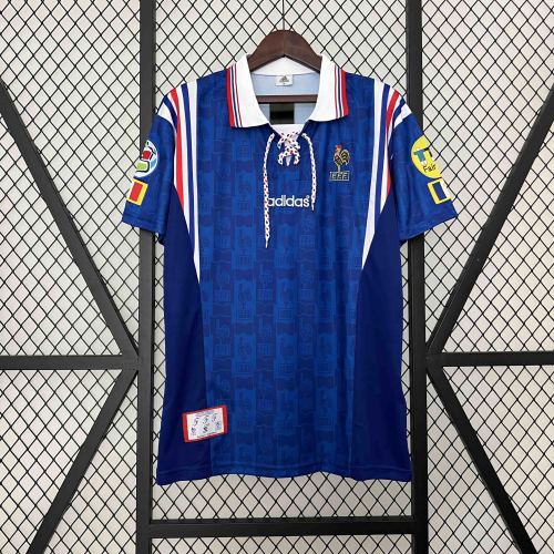 1996 France Home Retro Kit French football
