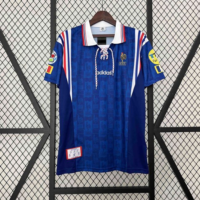 1996 France Home Retro Kit French football