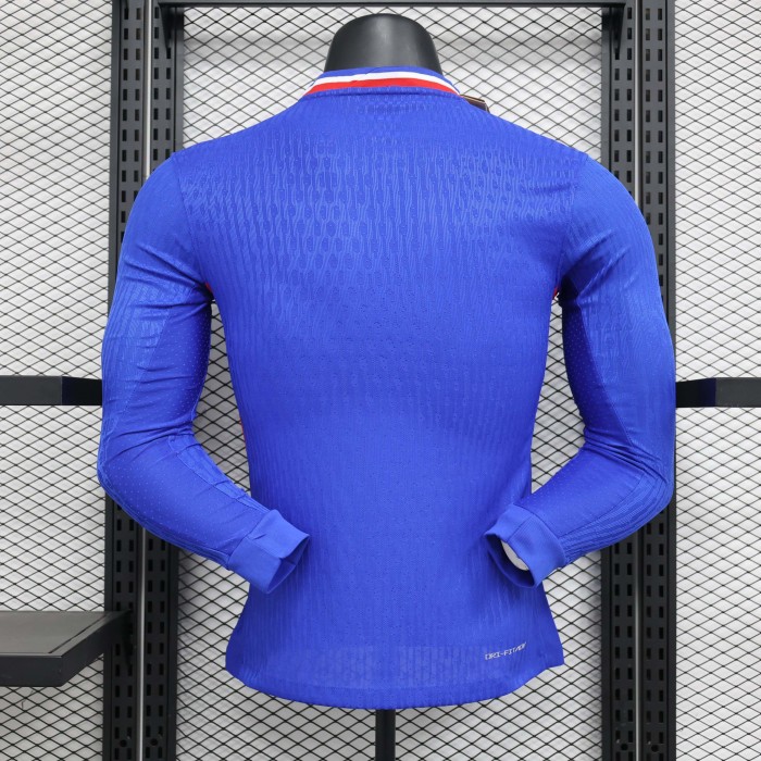2024 France Home Long Sleeve Kit Player Version French football