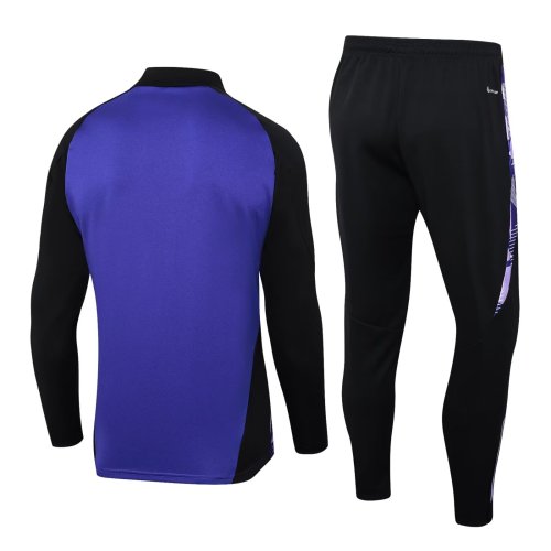 Germany tracksuit 2024 Purple Quater Zip Training Kit