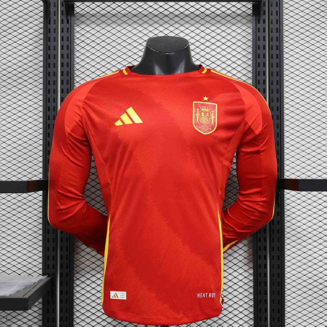 2024 Spain spanien Home Long Sleeve Kit Player Version