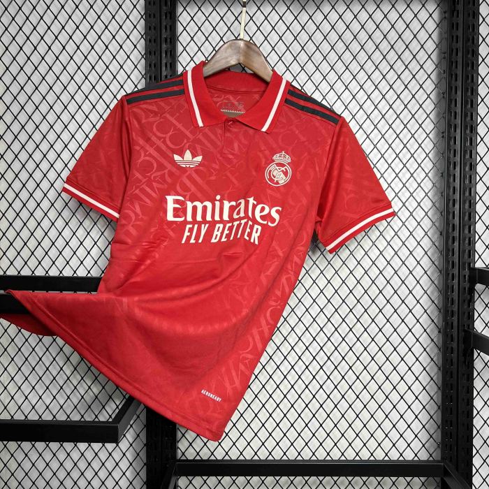 Real Madrid Red Football Kit Apparel 2024/25