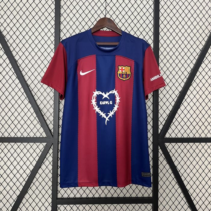 Barcelona Jersey 23/24 KarolG Clásico Special Edition Home Kit