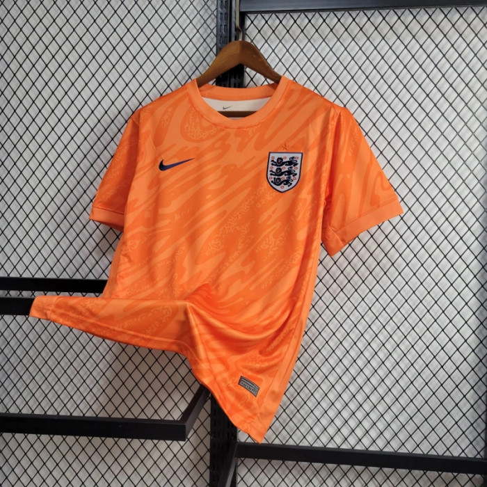 2024 England Goalkeeper jersey Orange UEFA Euro