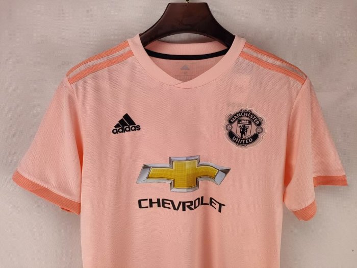 18-19 Manchester United Away Pink Retro Kit