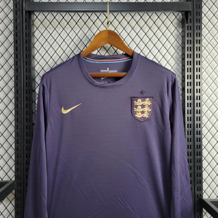2024 England Away Long Sleeve Kit UEFA Euro