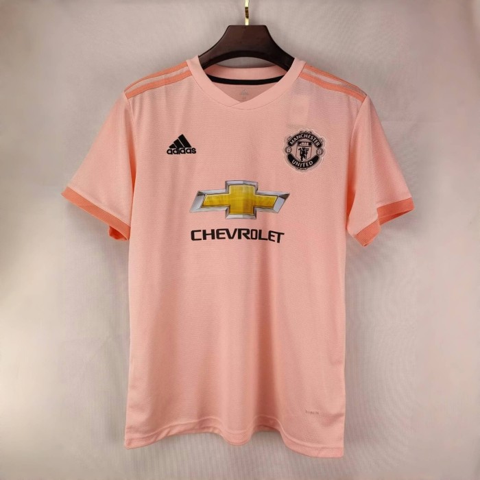 18-19 Manchester United Away Pink Retro Kit
