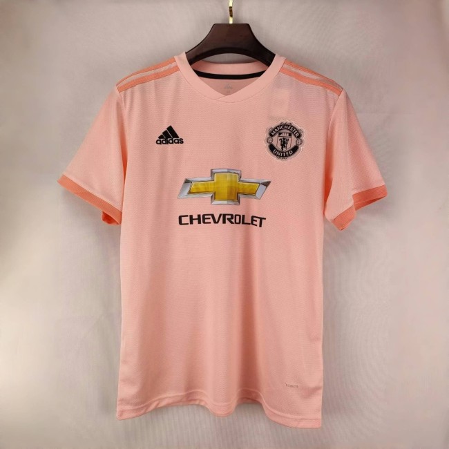 18-19 Manchester United Away Pink Retro Kit
