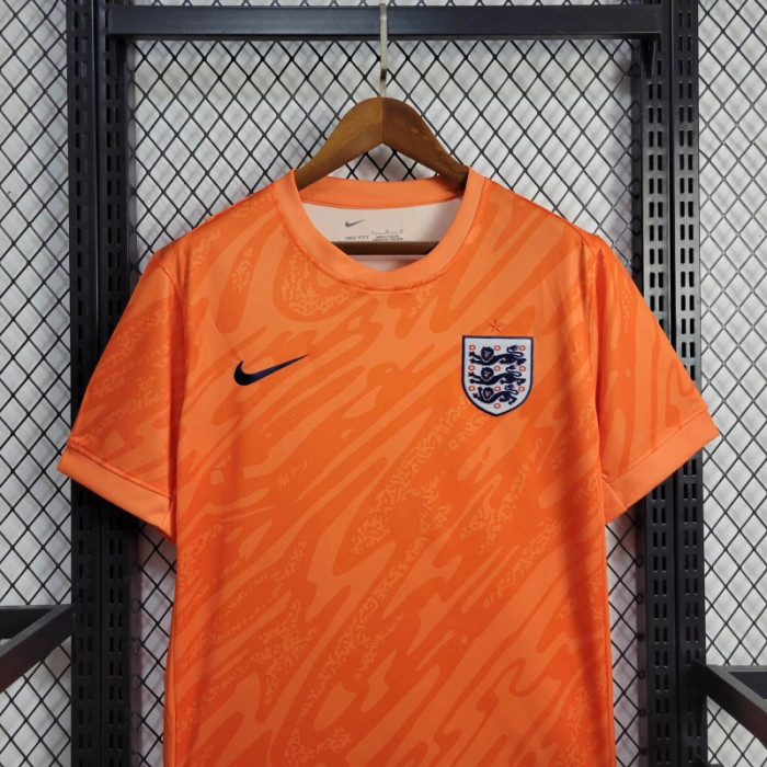 2024 England Goalkeeper jersey Orange UEFA Euro