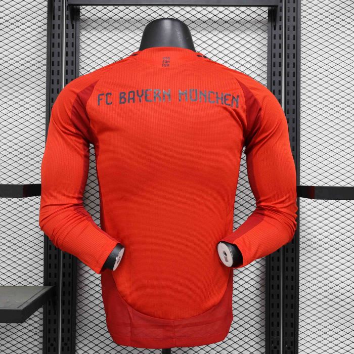 24-25 Bayern Munich Home Long Sleeve Kit Player Version