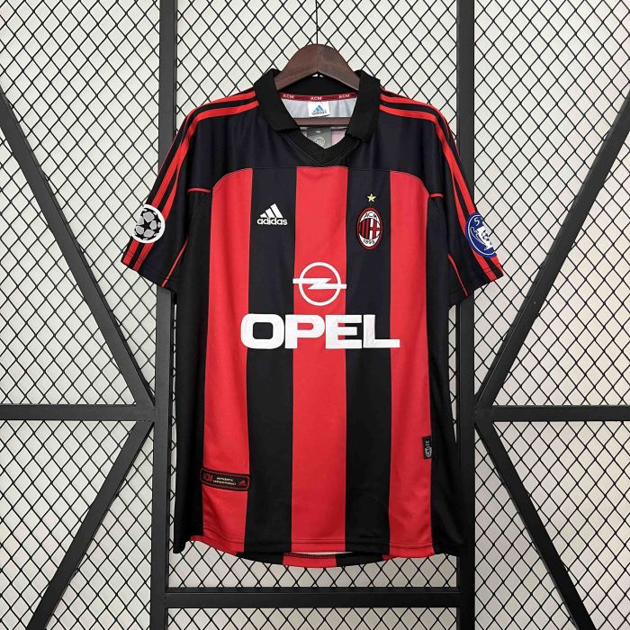 00-01 AC Milan Home Retro Kit