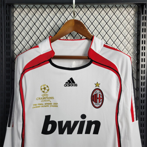 06-07 AC Milan away long sleeve kit