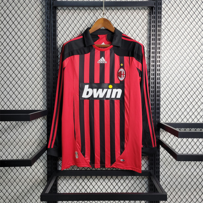 07-08 AC Milan home long sleeve kit